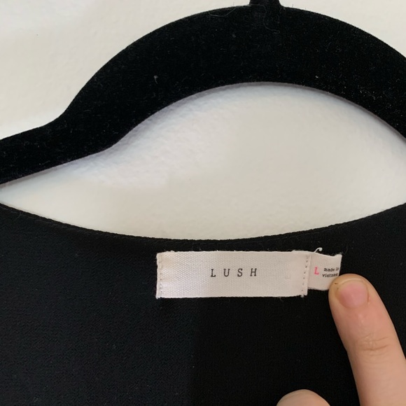 Black mini wrap dress - Picture 5 of 6